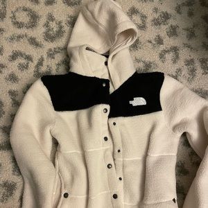 The North Face funnel neck fleece button jacket